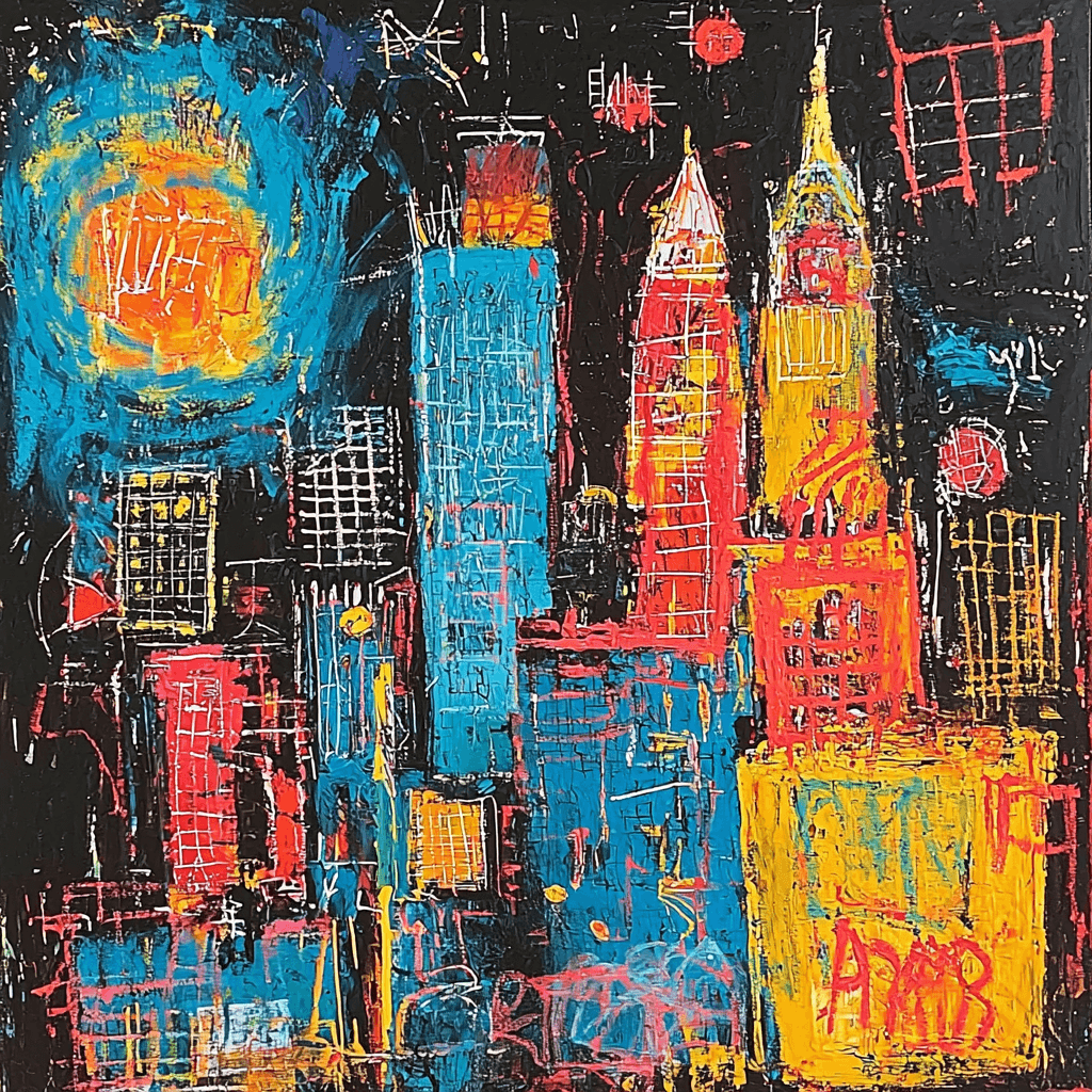 Jean-Michel Basquiat Inspired Urban Echoes Painting Number Kit