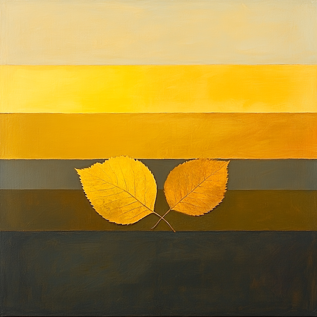 Mark Rothko Inspired Autumn Silence paint by color