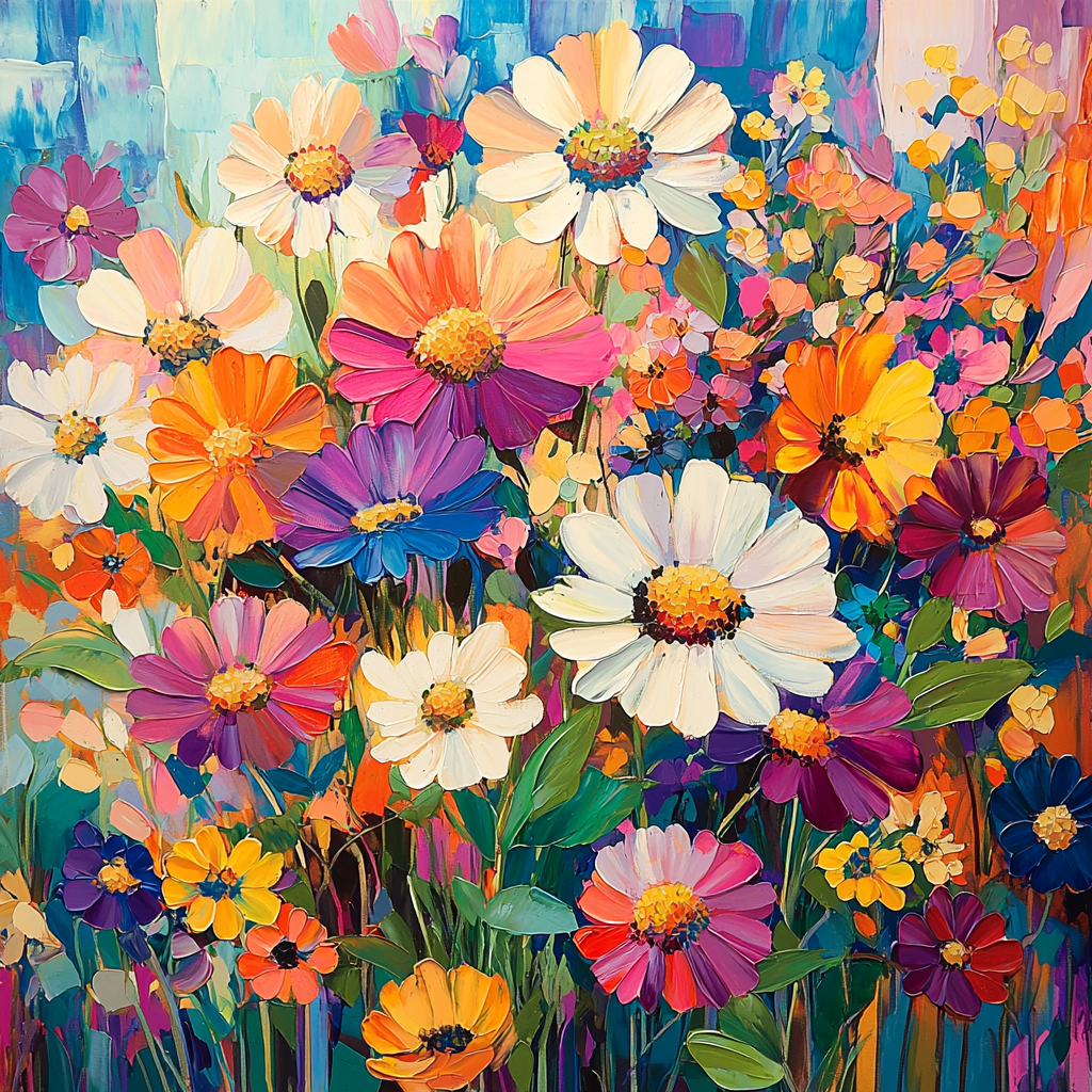 A Love That Blooms Number Painting