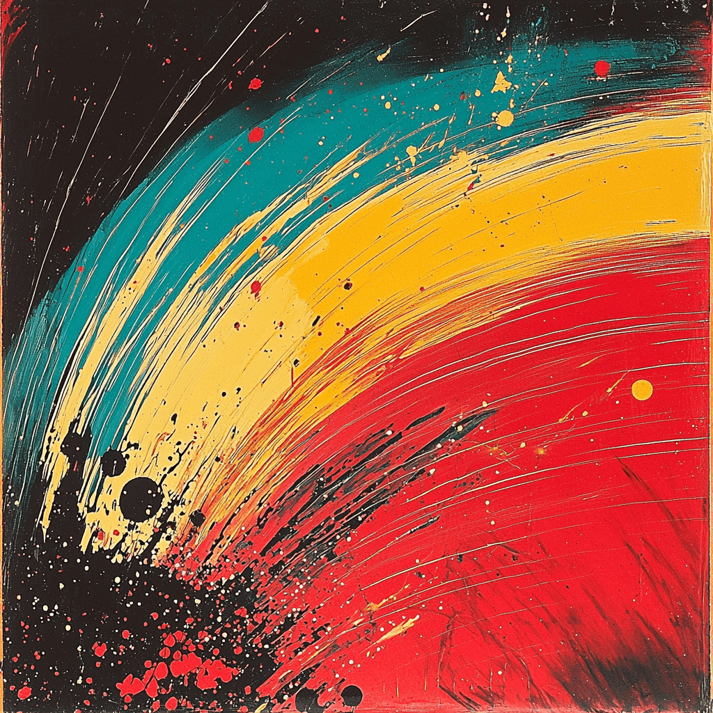 Max Ernst Inspired Embers Of Creation Number Painting