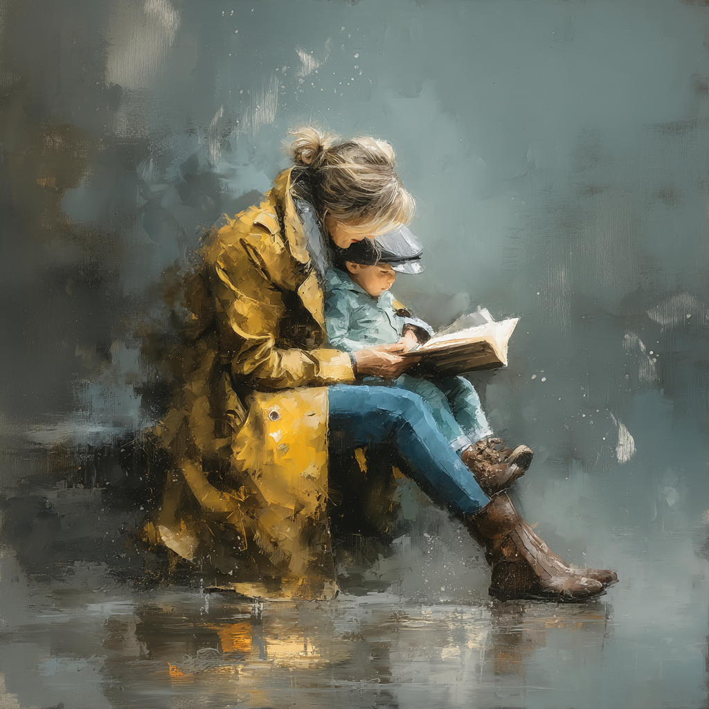 Cherished Memories On A Rainy Day Paint By Color