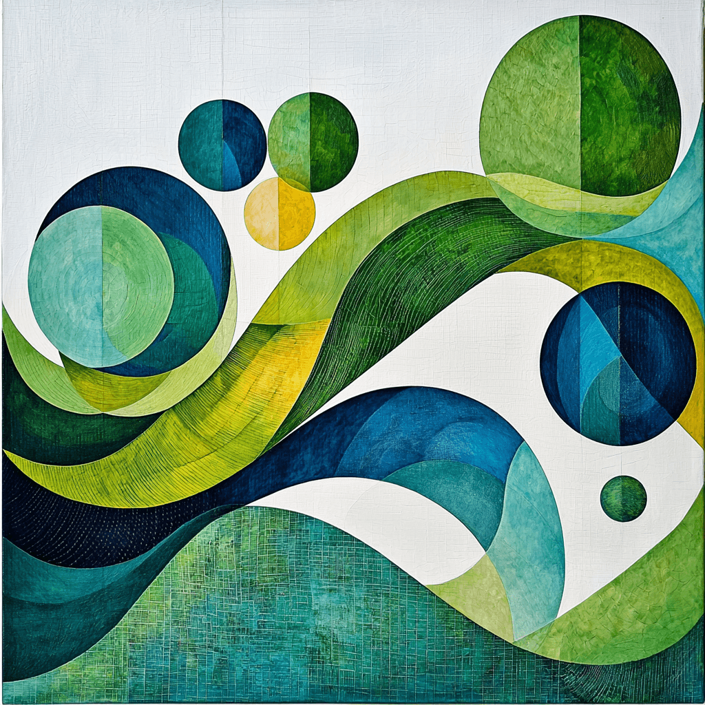 Kazimir Malevich Inspired Abstraction Of Nature Painting By Numbers Kit