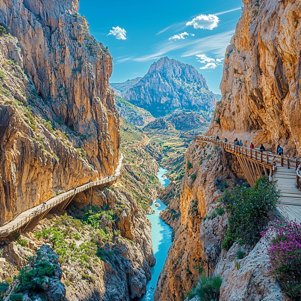El Caminito Del Rey - Málaga Painting By Numbers Kit