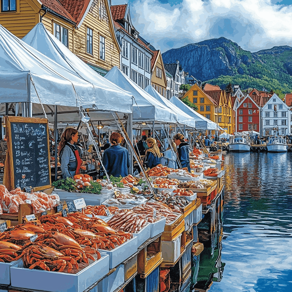 Bergen Fish Market - Bergen Painting Number Kit