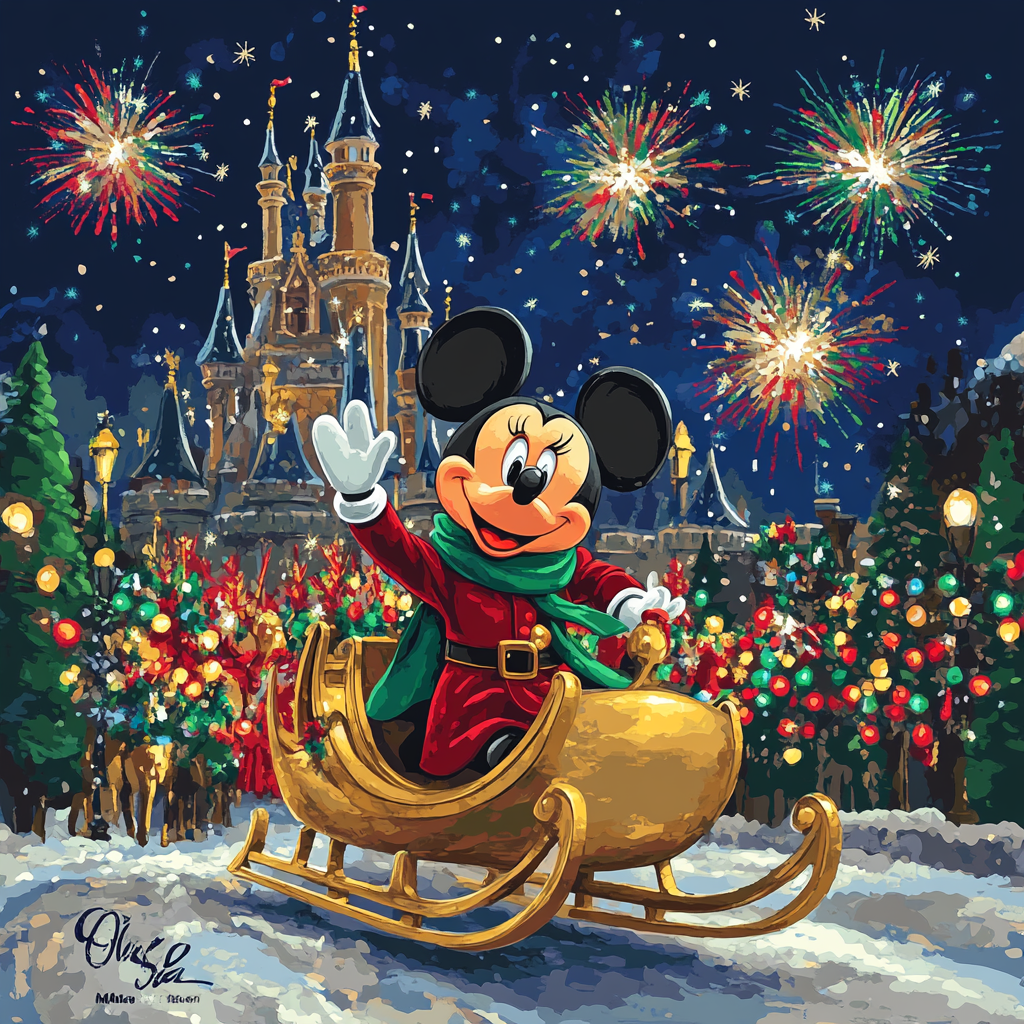 Mickeys North Star Parade paint by numbers