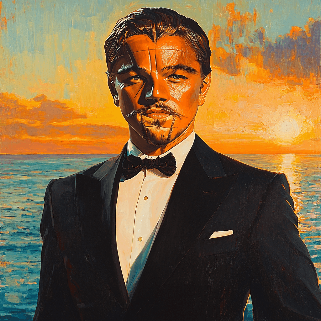 Leonardo DiCaprio: Sailing Through Timeless Oceans Paint By Numbers Art