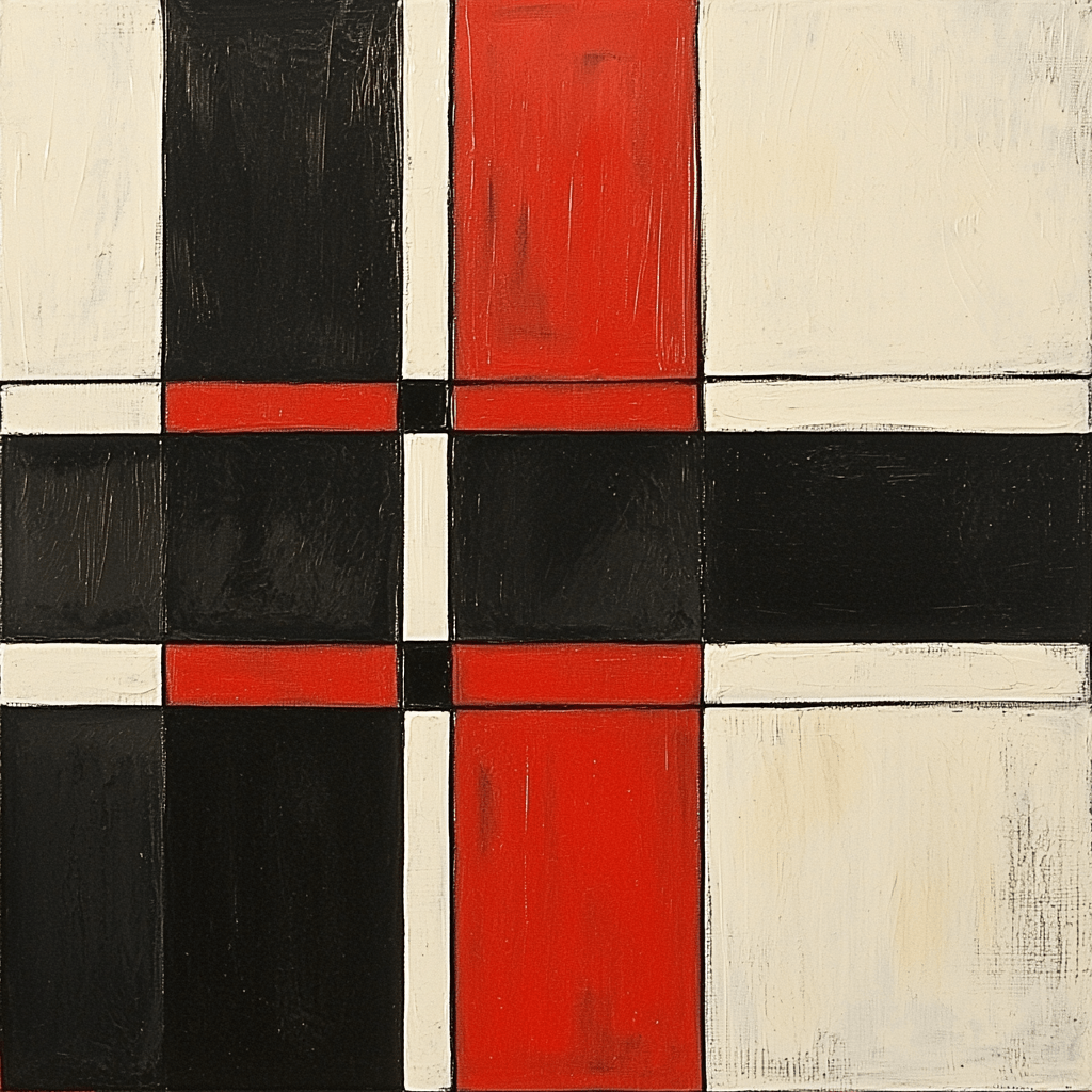 Kazimir Malevich Inspired Contrast Of Thought Painting By Numbers Kit