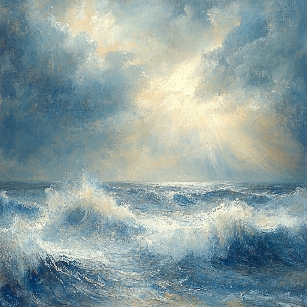 J.M.W Turner Inspired Stormy Sea painting number kit