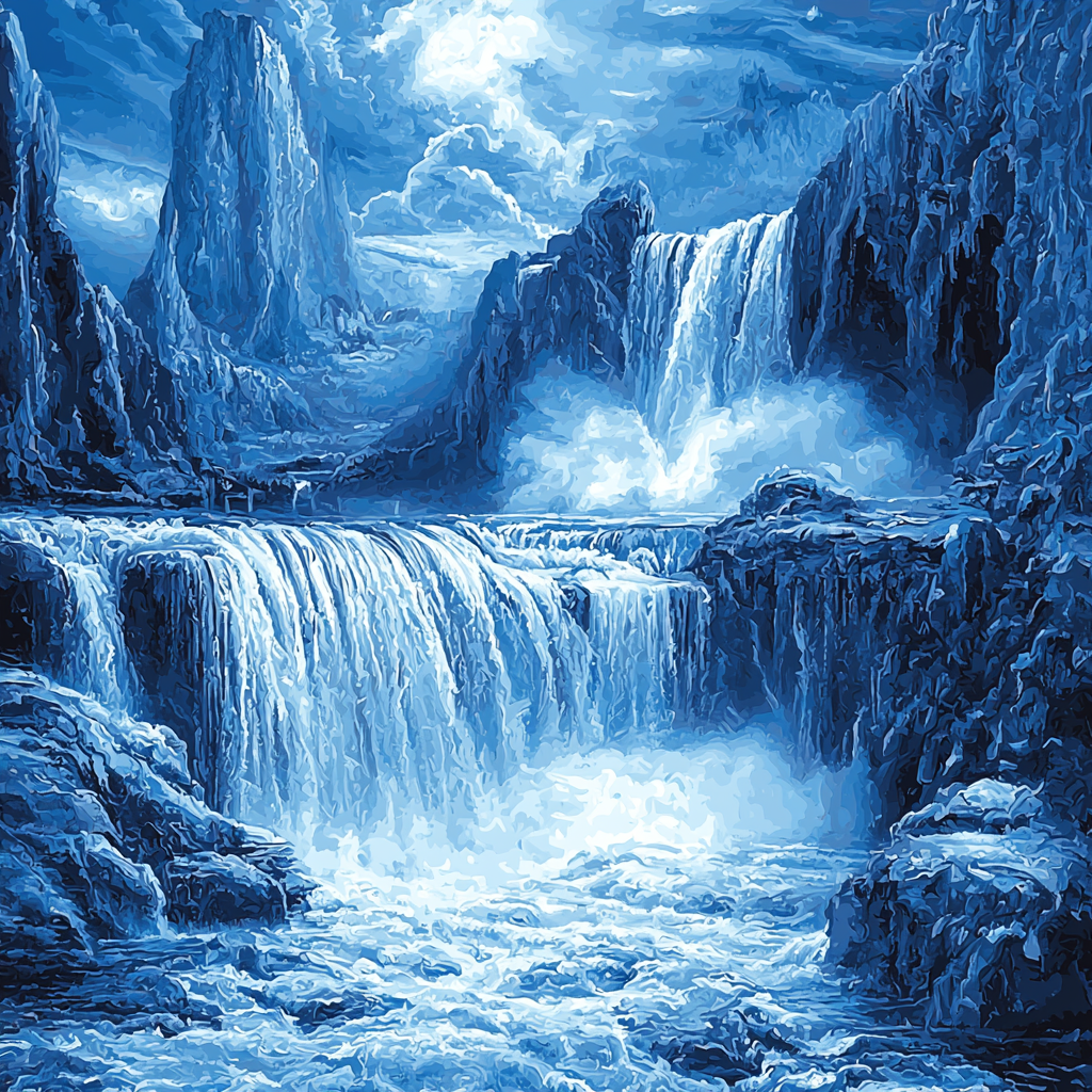 Michelangelo Inspired Eternal Cascade Numbered Painting Kits