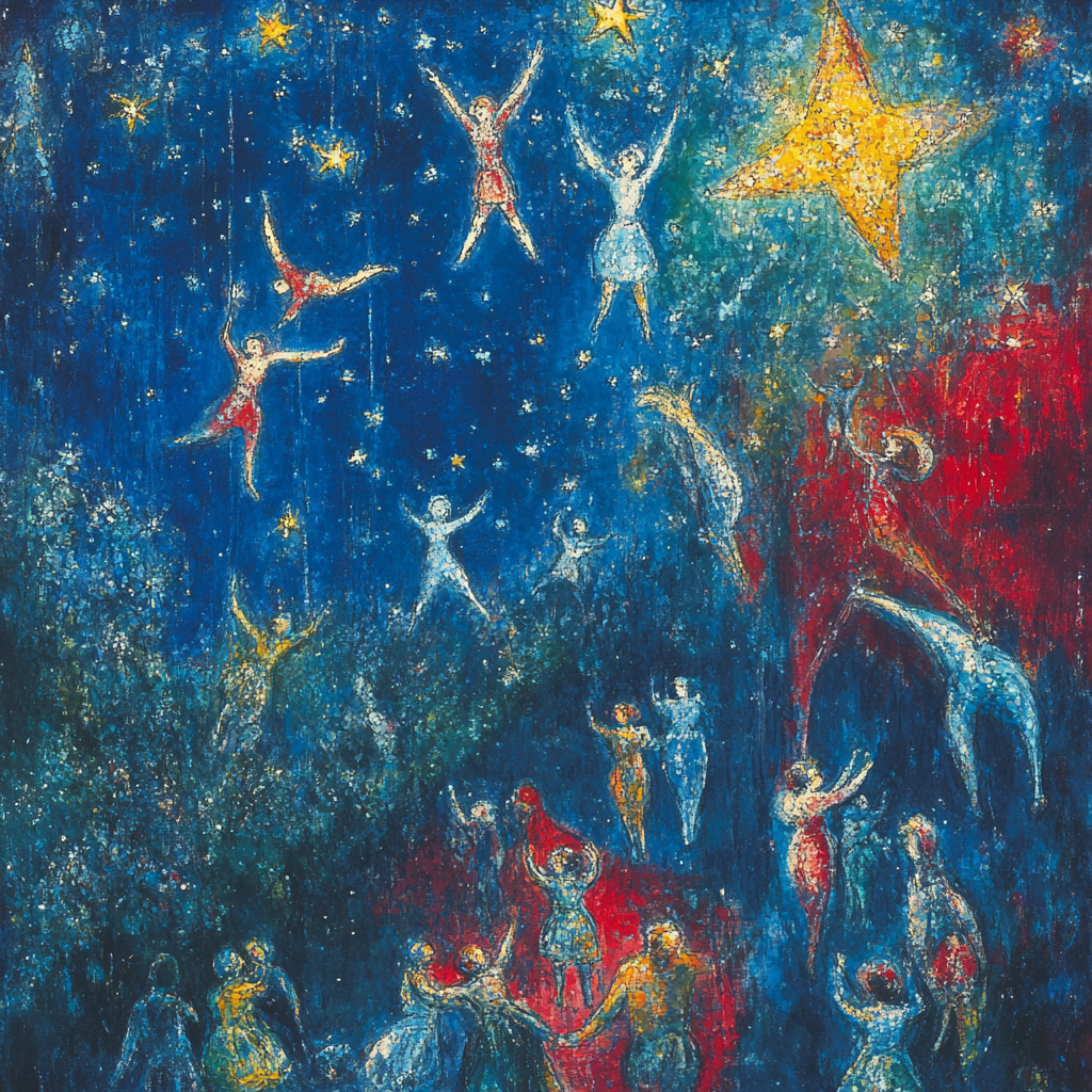 Marc Chagall Inspired Circus Dream Paint by numbers art