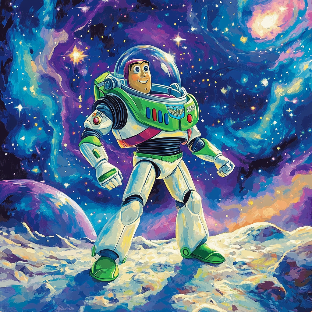 Buzz Lightyears Galactic Mission painting number kit