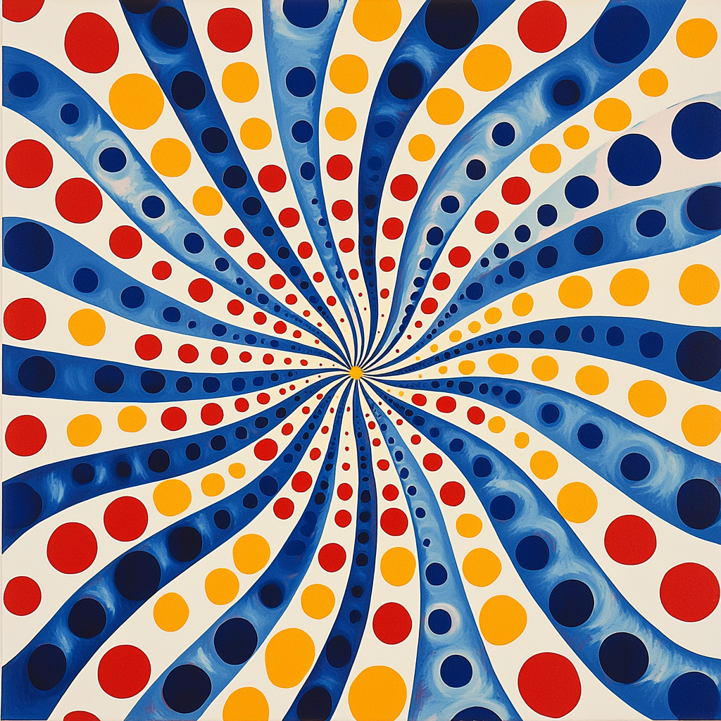 Yayoi Kusama Inspired Infinity Dreams Number Painting