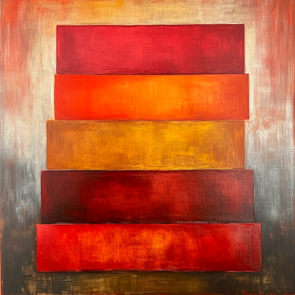 Mark Rothko Inspired Autumn Landscape Blocks Paint by numbers kits