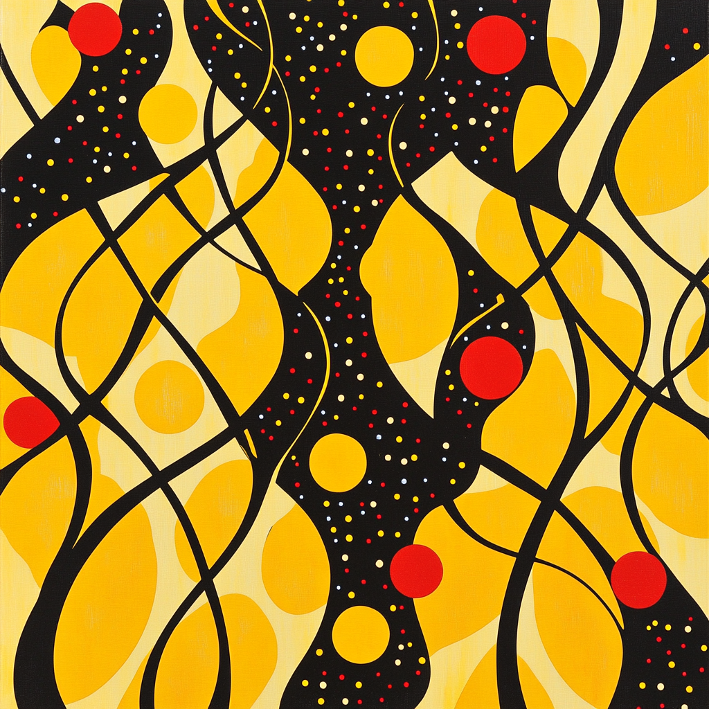 Yayoi Kusama Inspired Celestial Loop Garden Painting by numbers kit