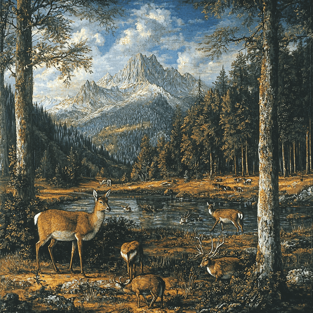 Albrecht Dürer Inspired Wildlife In Symmetry Painting Number Kit