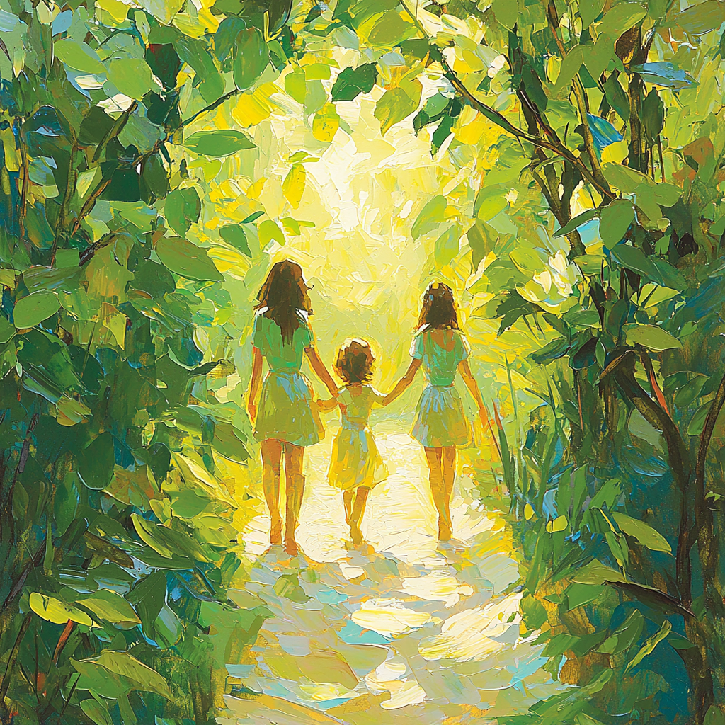 Eternal Garden Walk Paint By Color