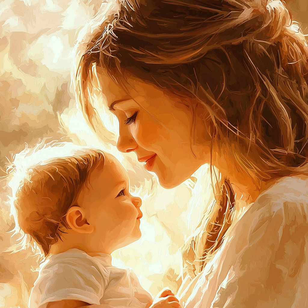 The Loving Gaze Painting Number Kit