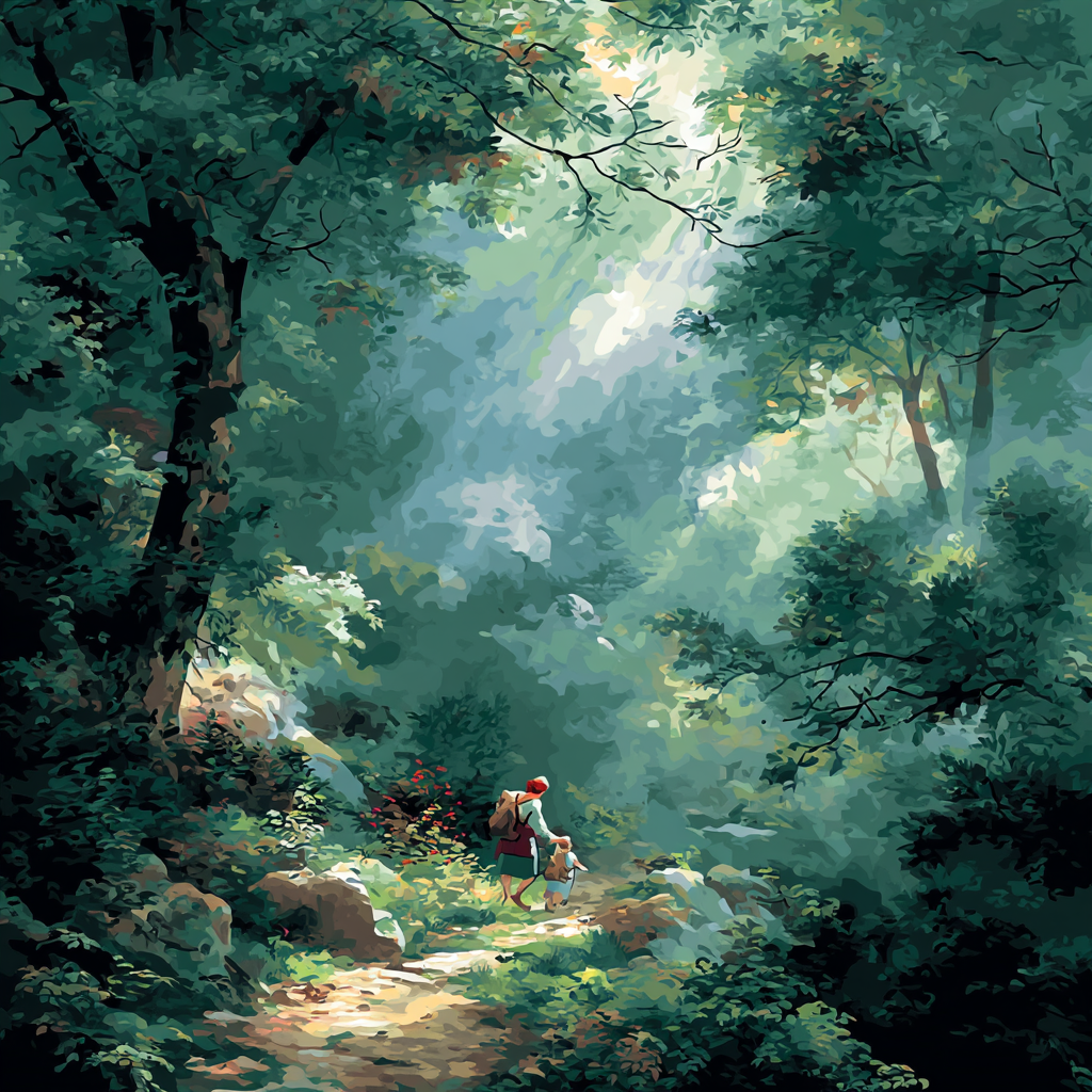 Hidden Forest Dreams Number Painting
