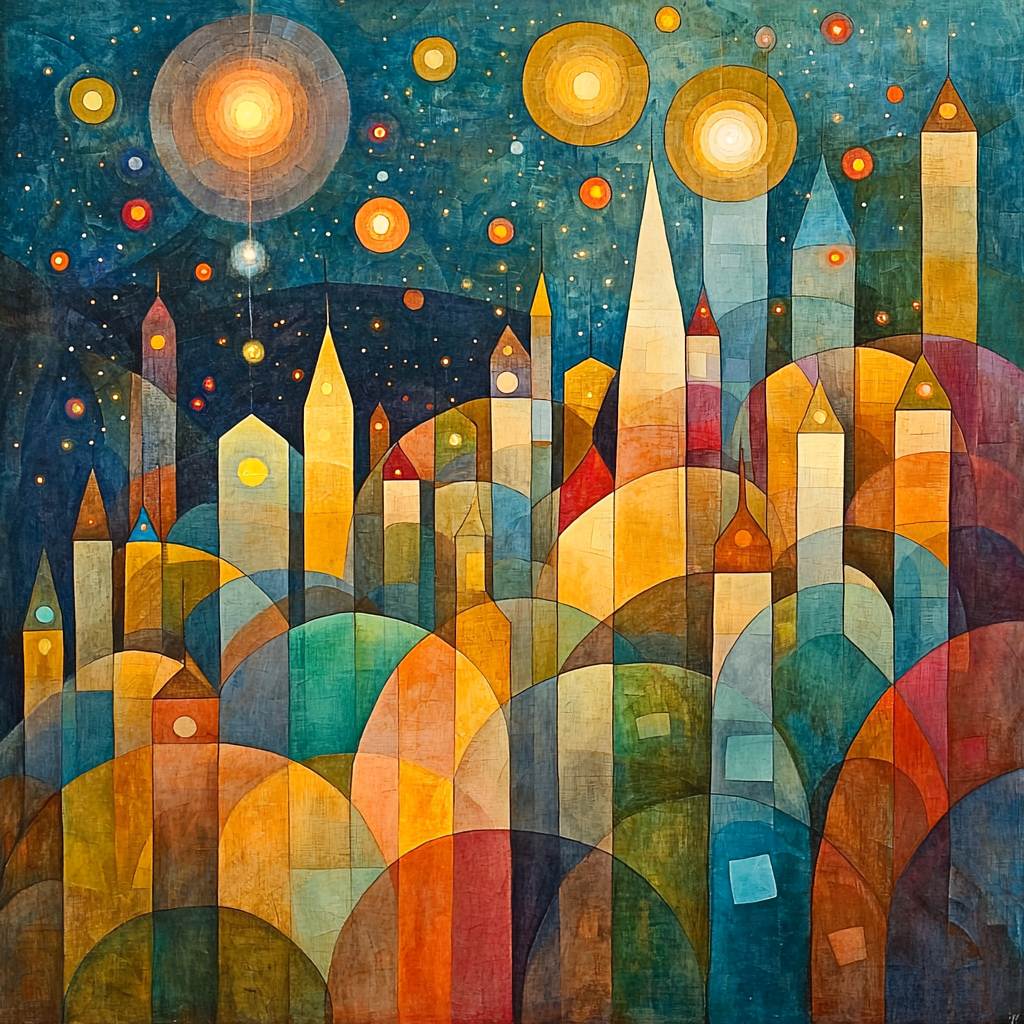 Paul Klee Inspired Twinkling Connections Painting By Numbers Kit