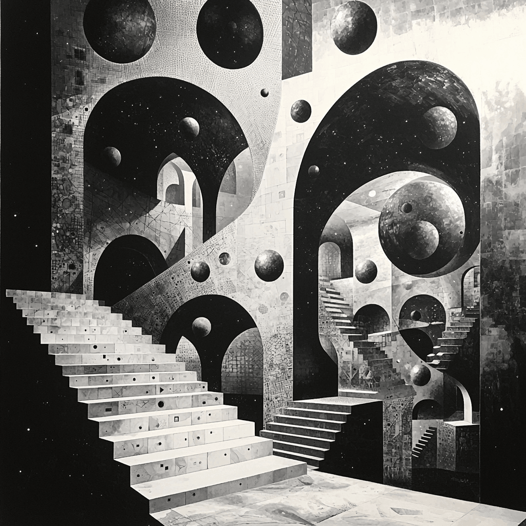 M.C. Escher Inspired Mathematical Voyage Paint By Numbers Kits