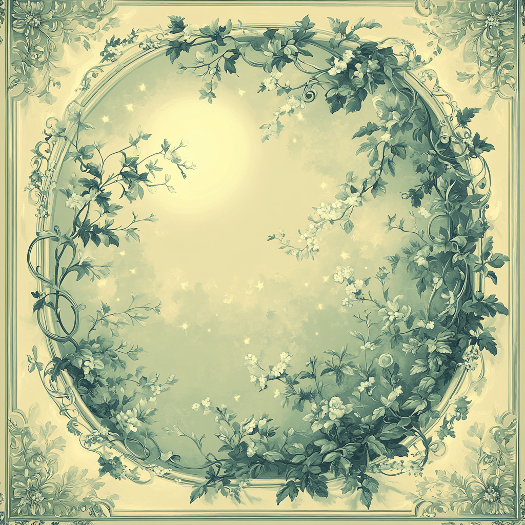 Alphonse Mucha Inspired Moonlit Ivy Symphony paint by numbers