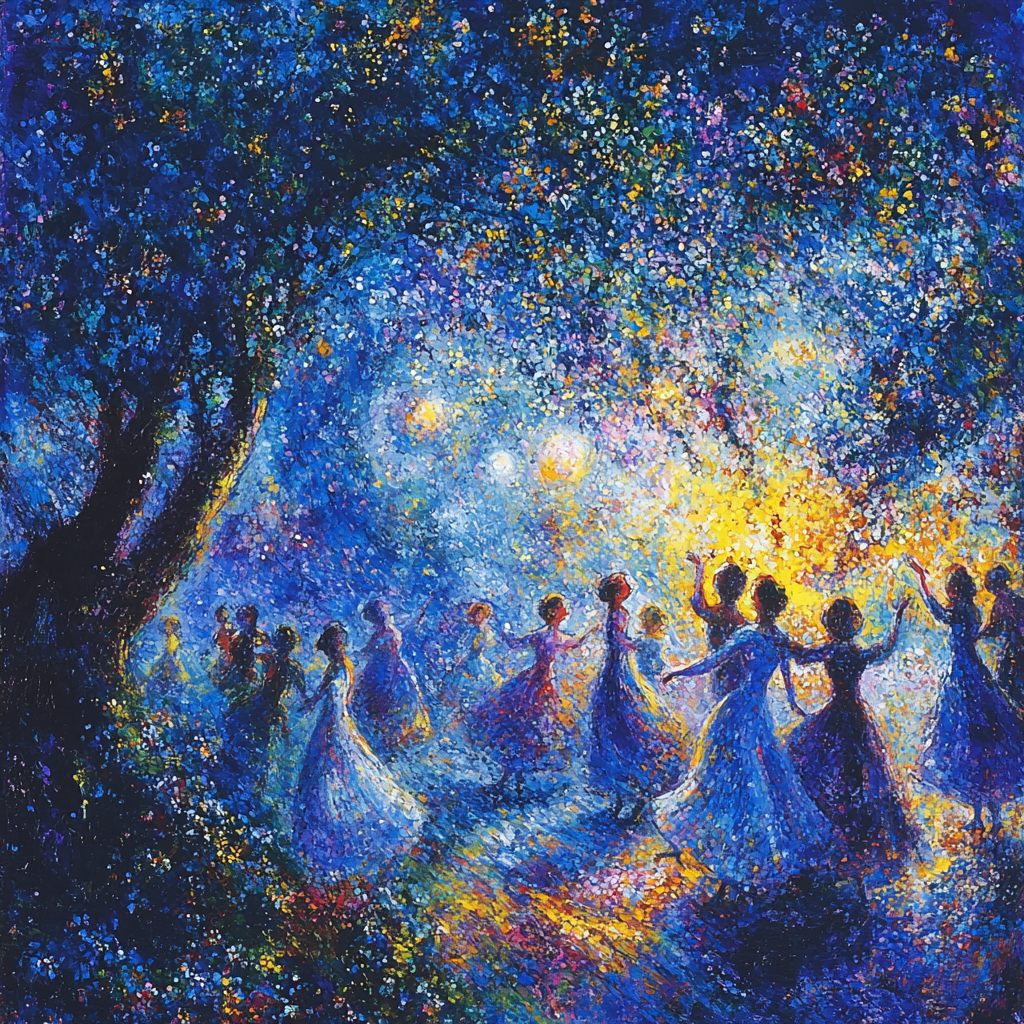 Marc Chagall Inspired Cosmic Dancers Paint By Numbers Kits
