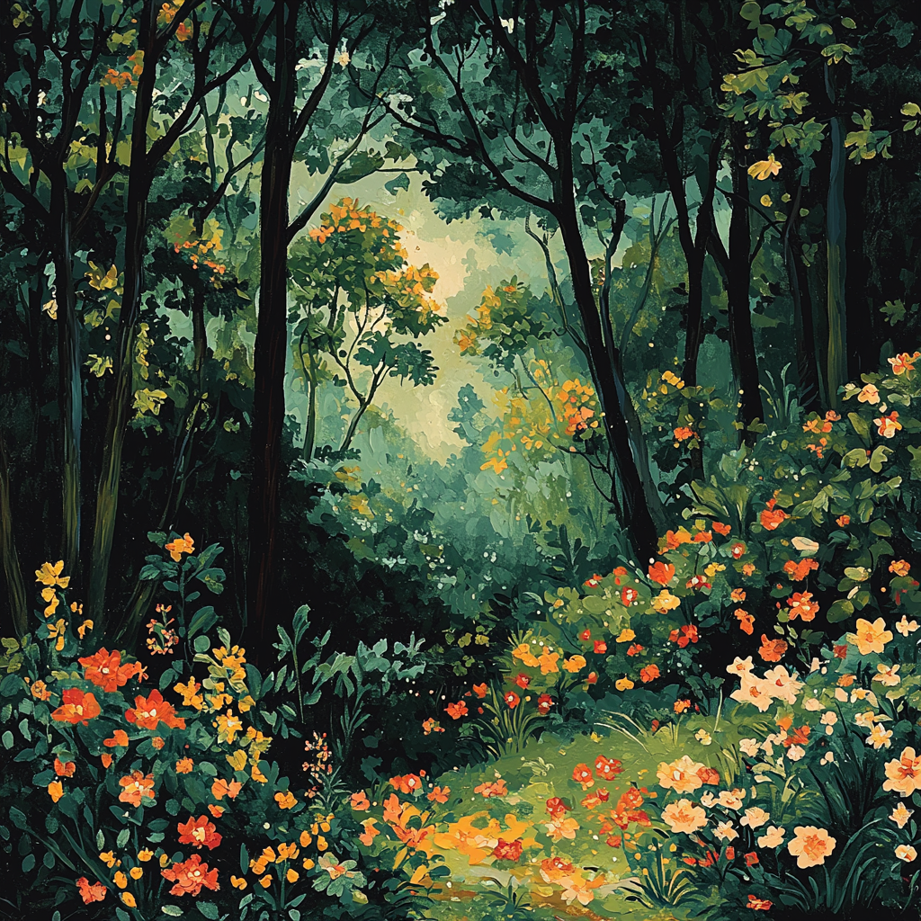 Frida Kahlo Inspired Mysteries Of The Forest Number Painting