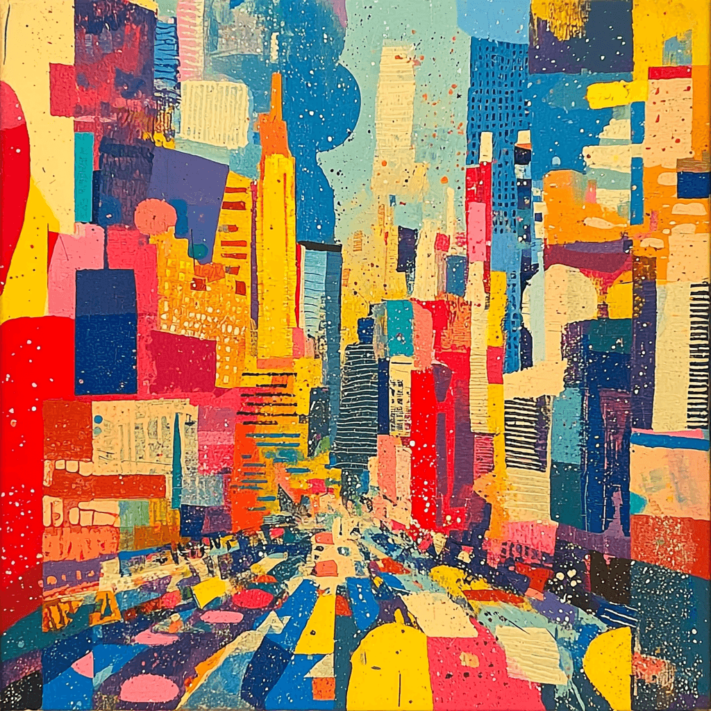 Wassily Kandinsky Inspired Citylights Reverie Paint By Color