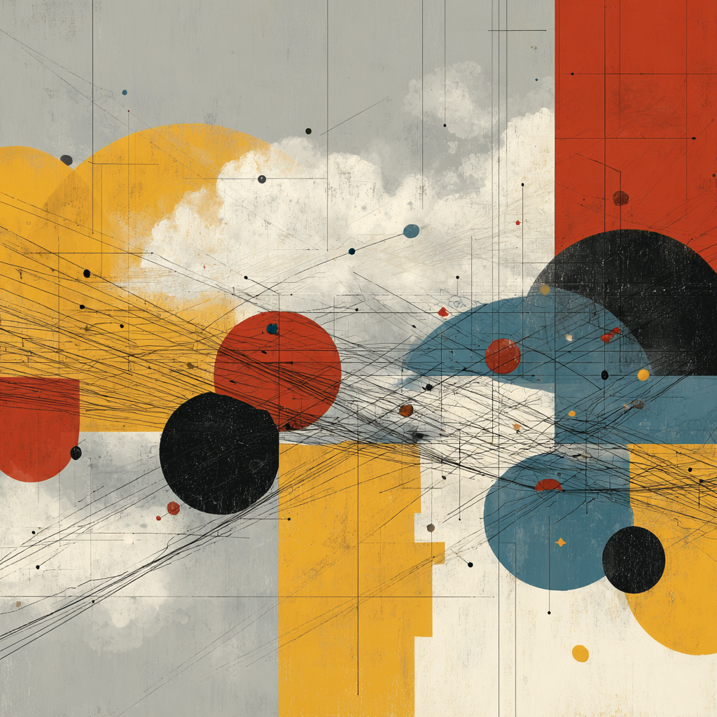 Wassily Kandinsky Inspired Flight Patterns Painting by numbers kit