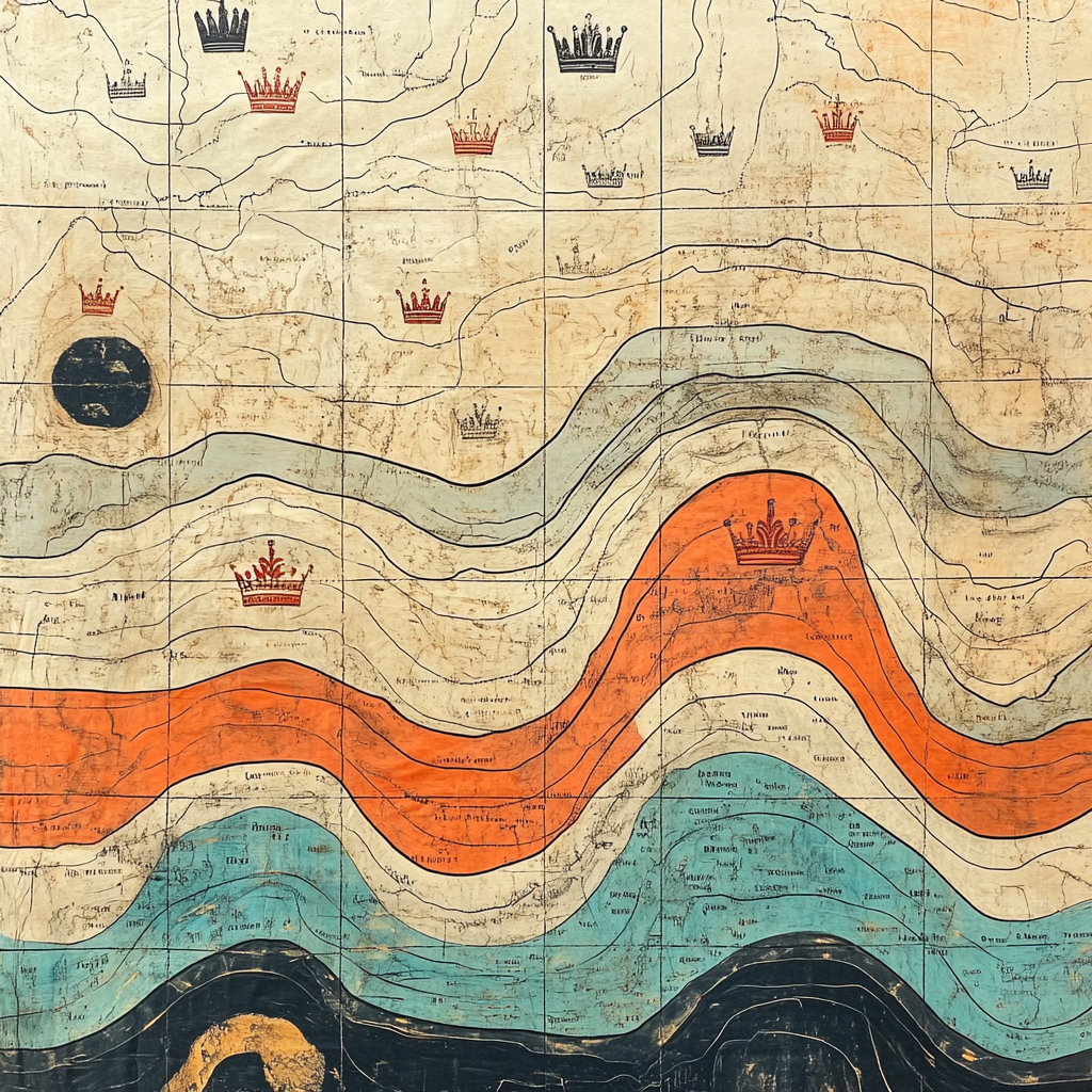 Jean-Michel Basquiat Inspired Memory Cartography paint by number