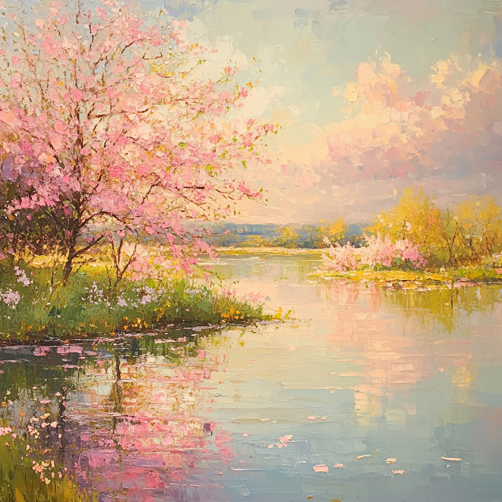 Claude Monet Inspired Orchard Blossom Painting by numbers kit