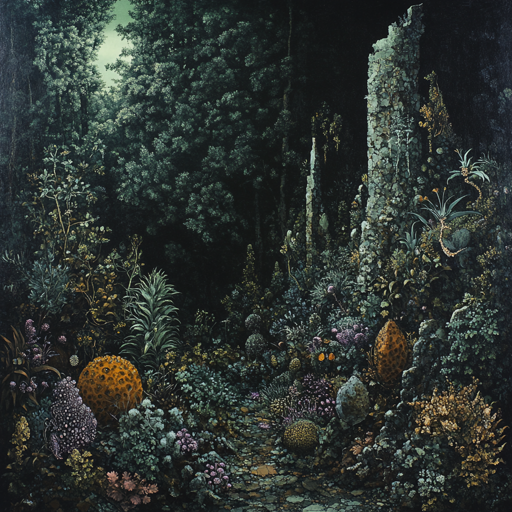 Max Ernst Inspired Surreal Jungle Expedition paint by numbers