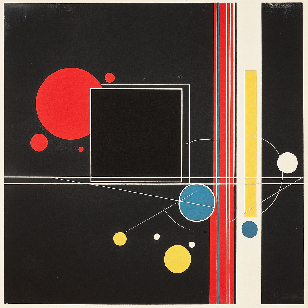 Kazimir Malevich Inspired Stellar Grid Equilibrium Painting by numbers kit