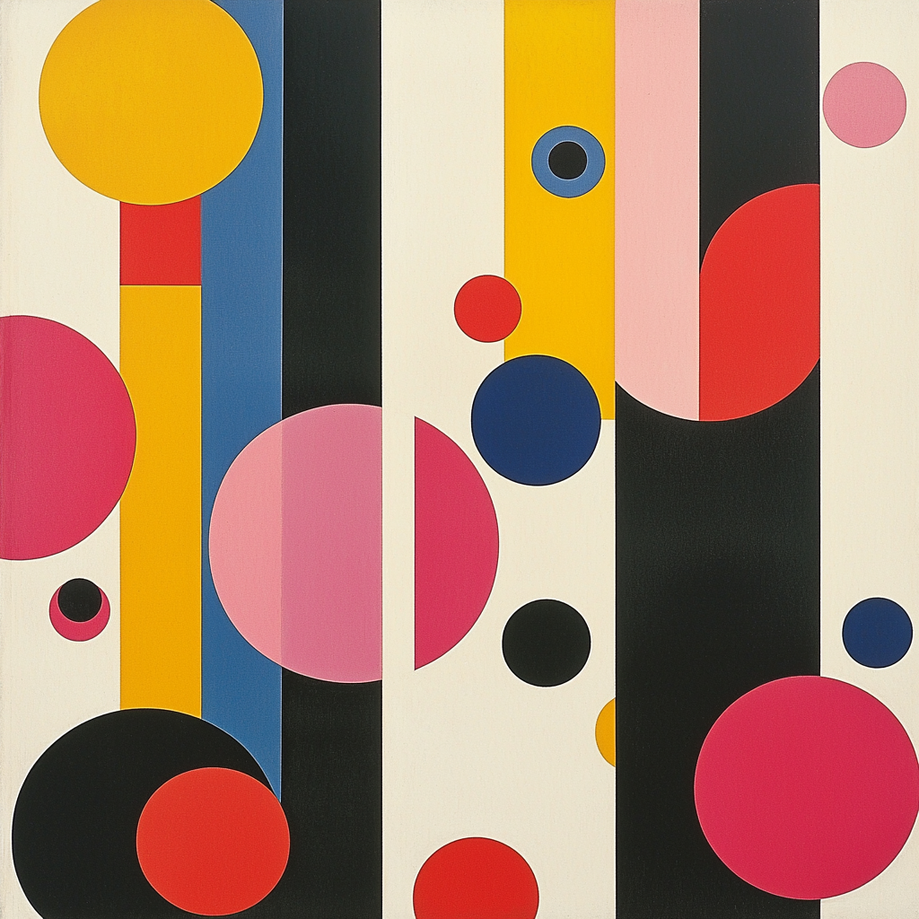 Kazimir Malevich Inspired Colorful Symmetry Numbered Painting Kits