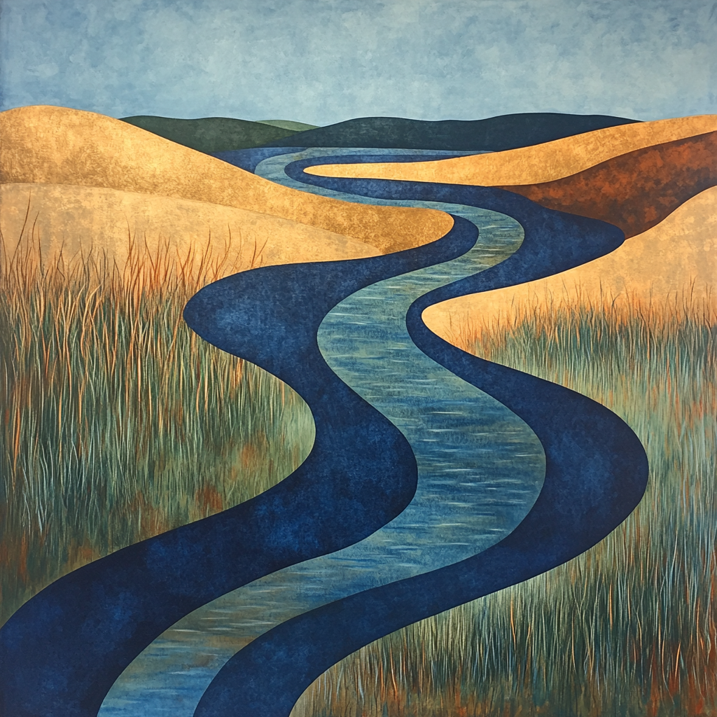 Nandalal Bose Inspired River Melody painting number kit