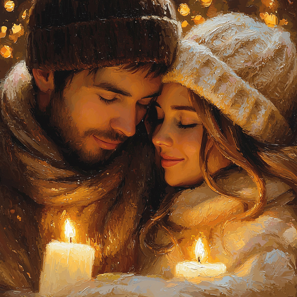 Cuddled By Candlelight Paint By Color