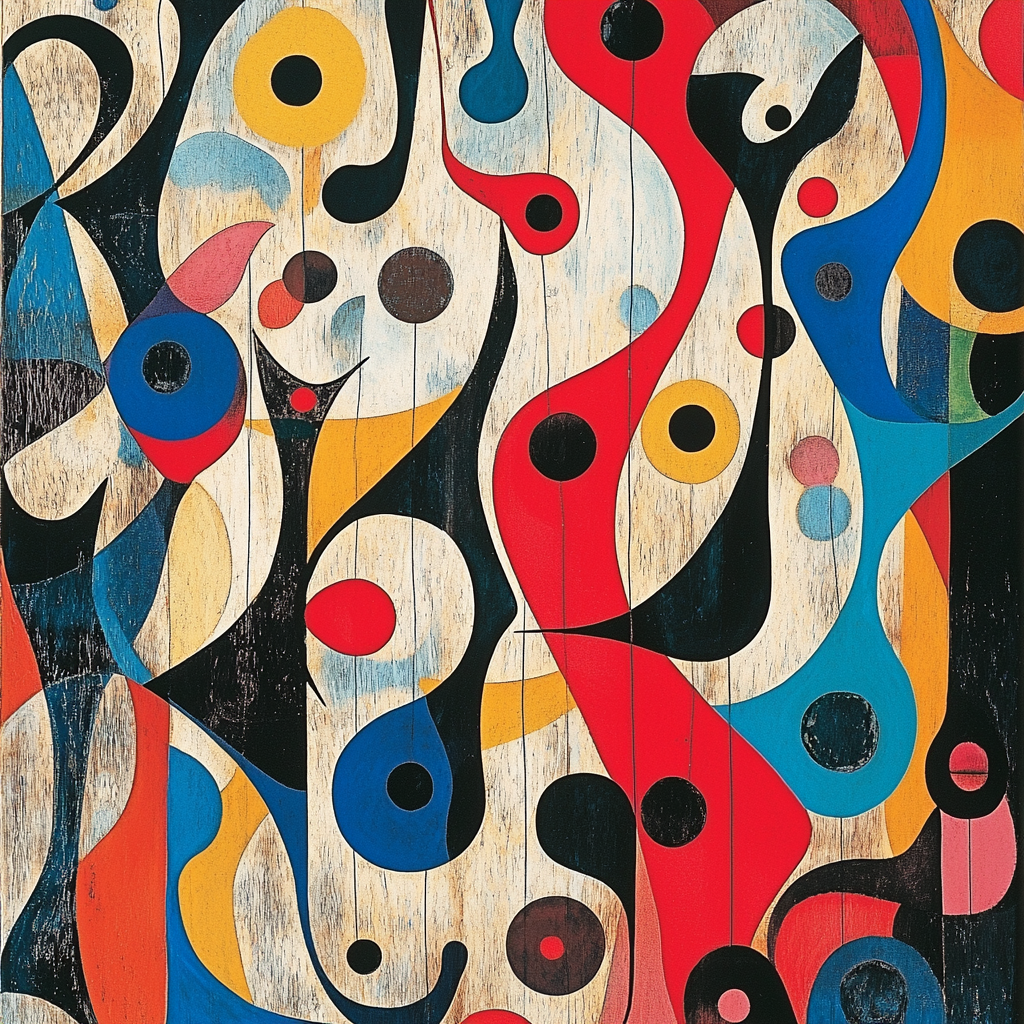 Joan Miró Inspired Mystical Worlds Of Imagination Number Painting