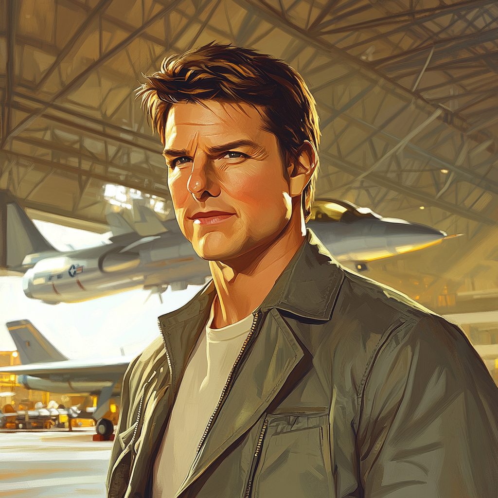 Tom Cruise: Soaring Lines, Pilot Mindset Paint by numbers art