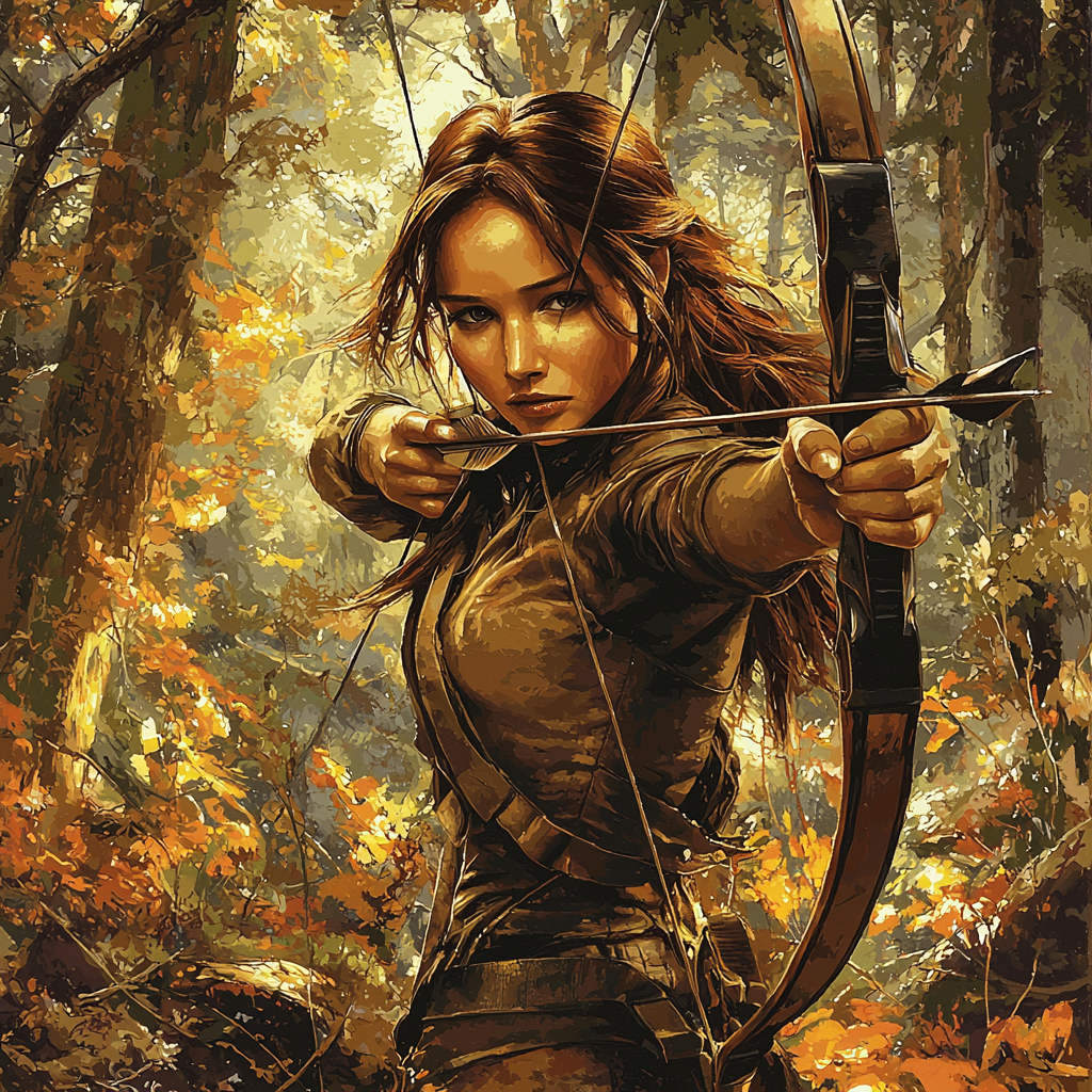 Jennifer Lawrence: The Hunger Games Champion Painting Number Kit