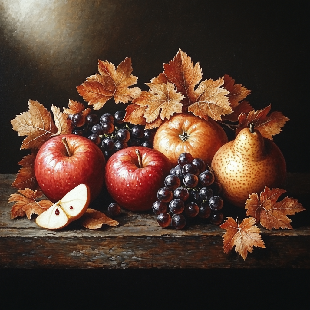 Caravaggio Inspired Overripe Orchard Still Life Numbered painting kits