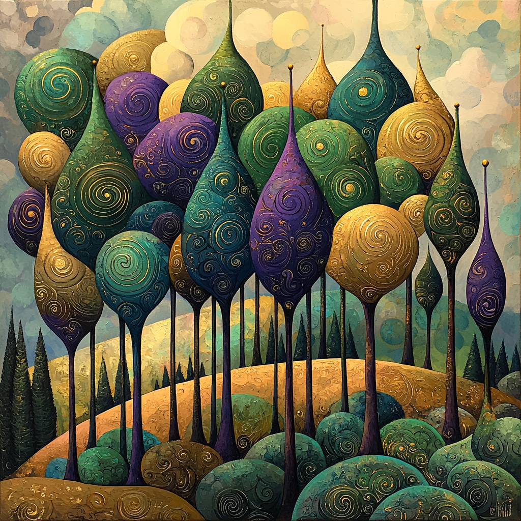 Salvador Dali Inspired Surreal Forest Paint By Number