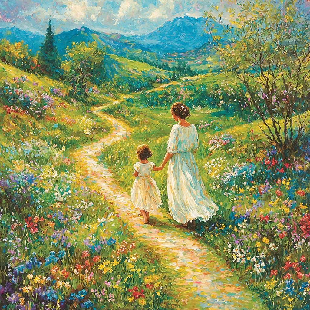 Holding Hands Through Life Numbered Painting Kits