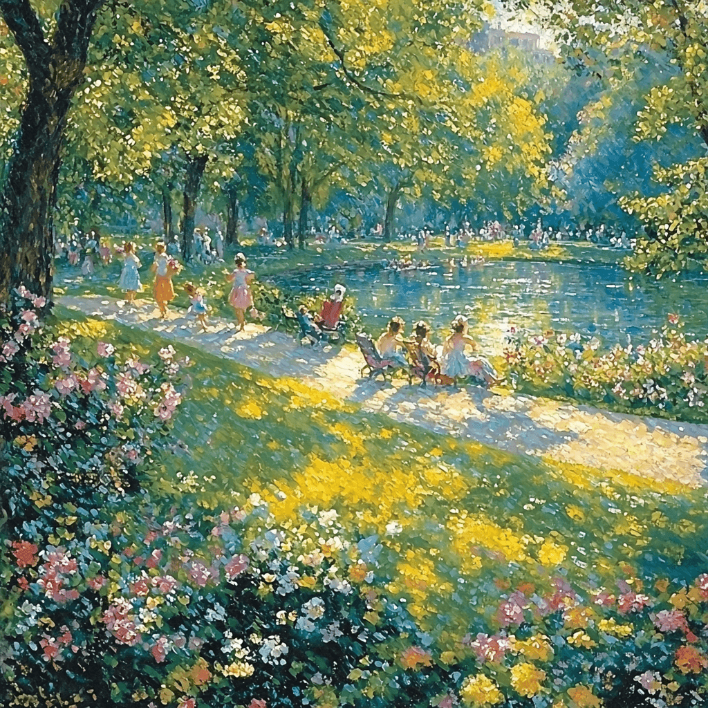 Pierre-Auguste Renoir Inspired A Day At The Park Paint By Numbers