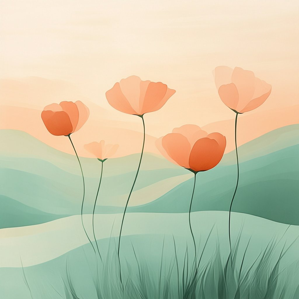 Georgia OKeeffe Inspired Desert Sunrise Paint by numbers art