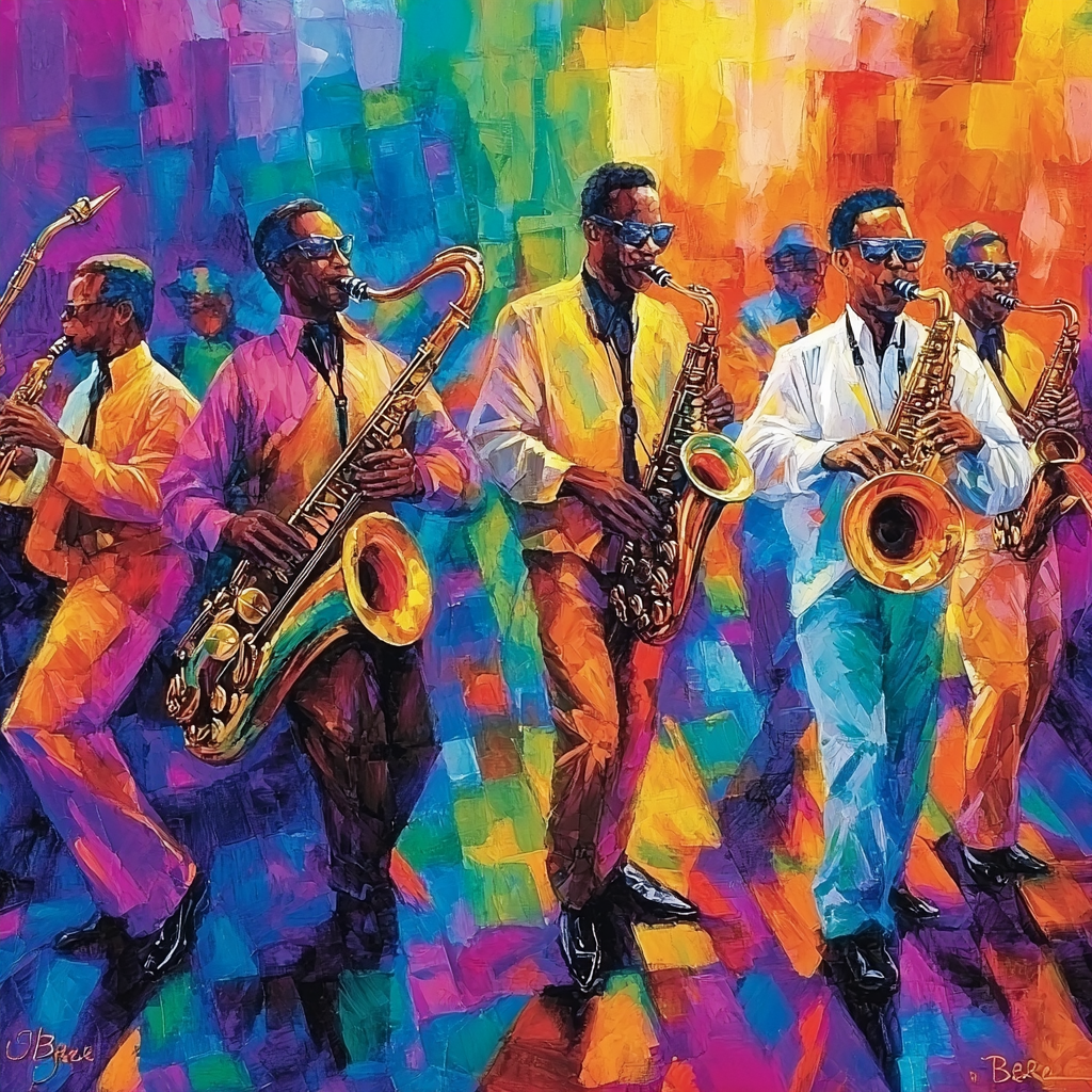 Romare Bearden Inspired Jazz Symphony Painting Number Kit