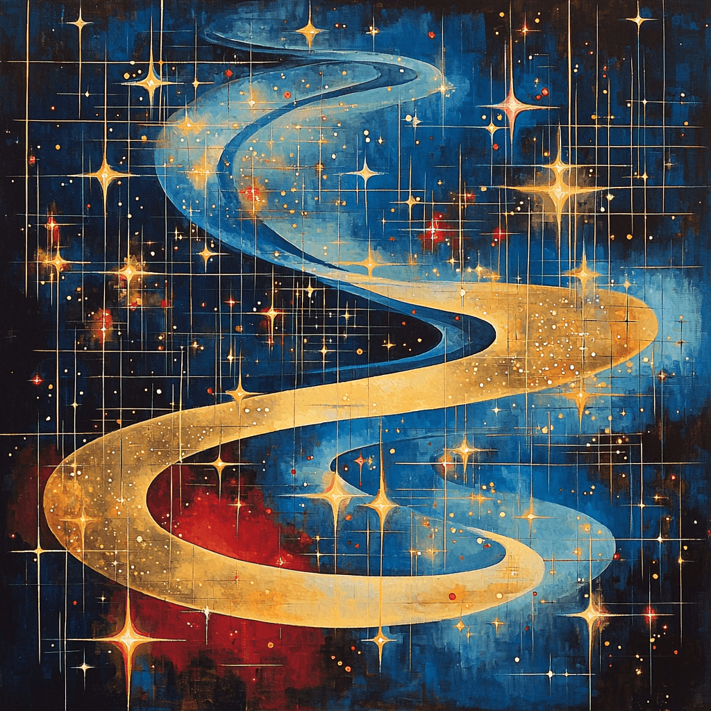 Wassily Kandinsky Inspired Abstract Cosmic Dance Paint By Numbers Art