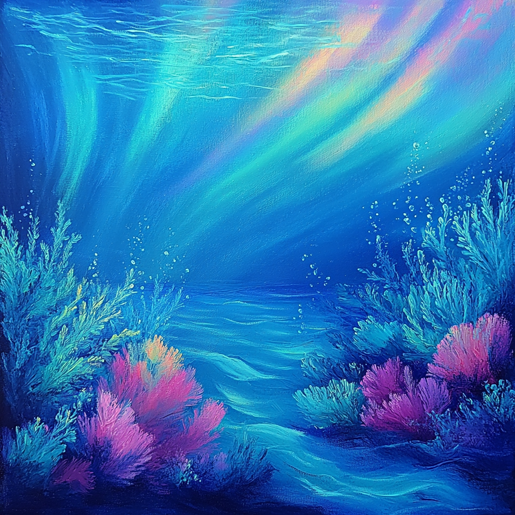 Edgar Degas Inspired Aurora Reef painting number kit