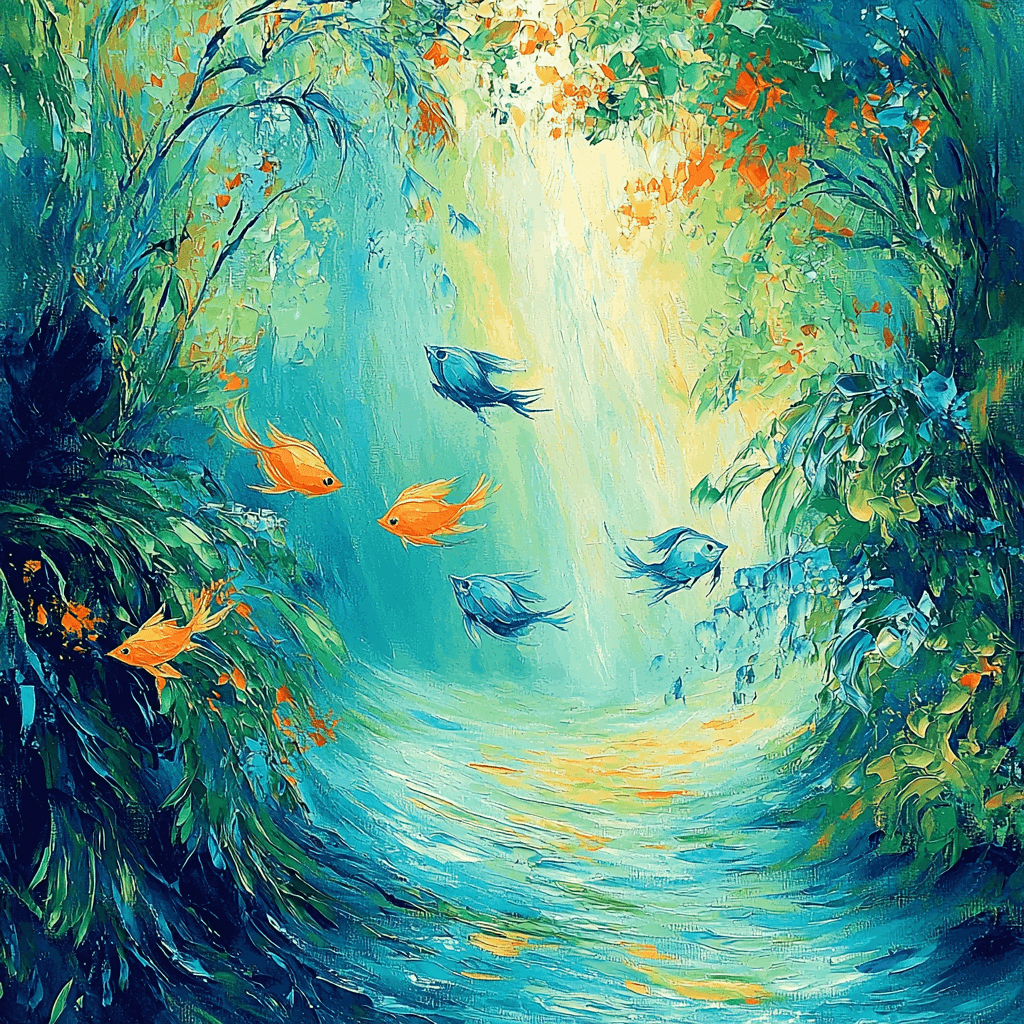 Pierre-Auguste Renoir Inspired Underwater Ballet Paint By Numbers Kits