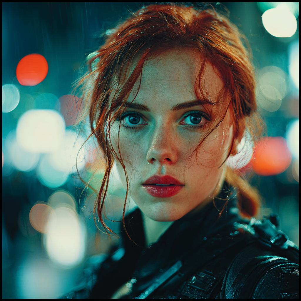Scarlett Johansson: Shadowed Grace Of The Silent Operative Numbered painting kits