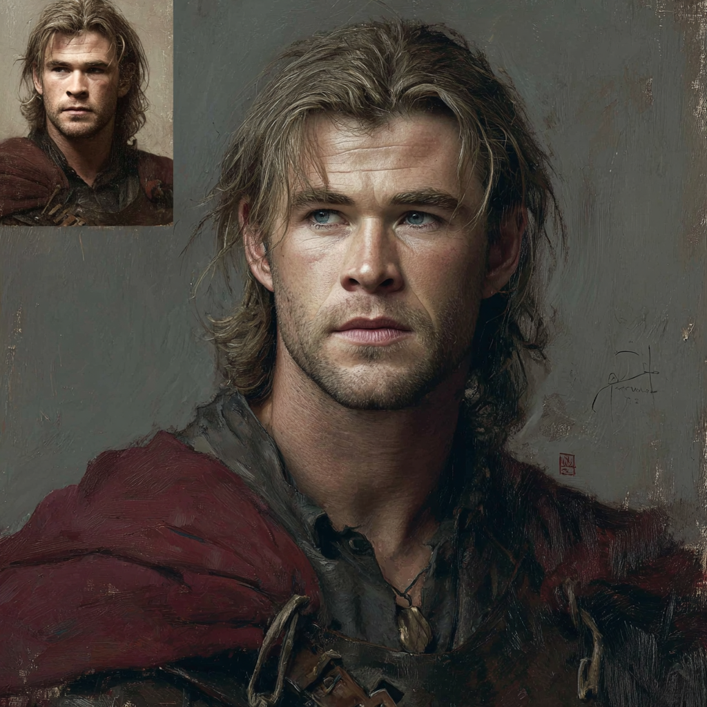 Chris Hemsworth Journey Of The Thunder God Thor Paint by numbers art